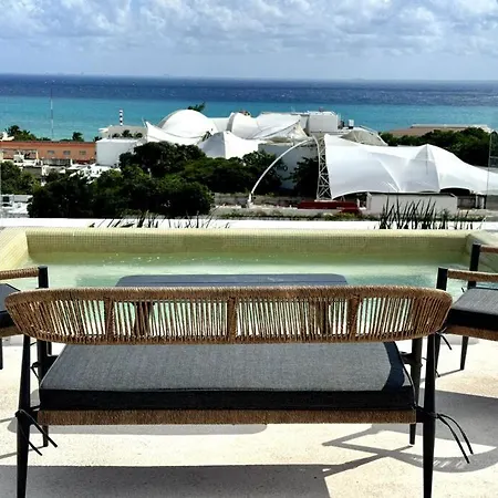 1Br Modern Apt With Rooftop Pool, Gym & Spa
